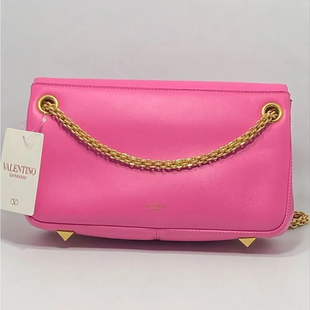 Valentino Garavani VLogo Leather Shoulder Bag